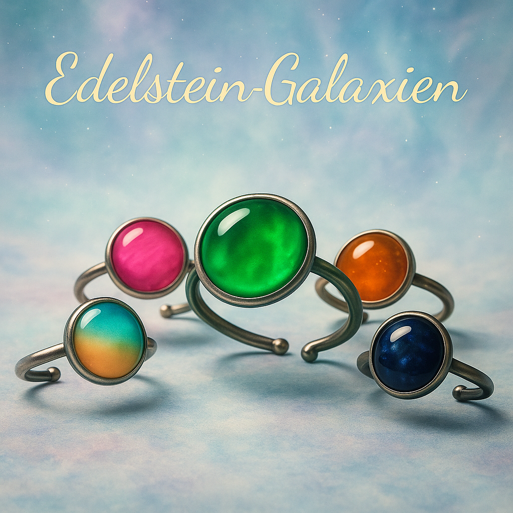 Edelstein-Galaxien – Mystische Silberringe mit der Magie der Sterne