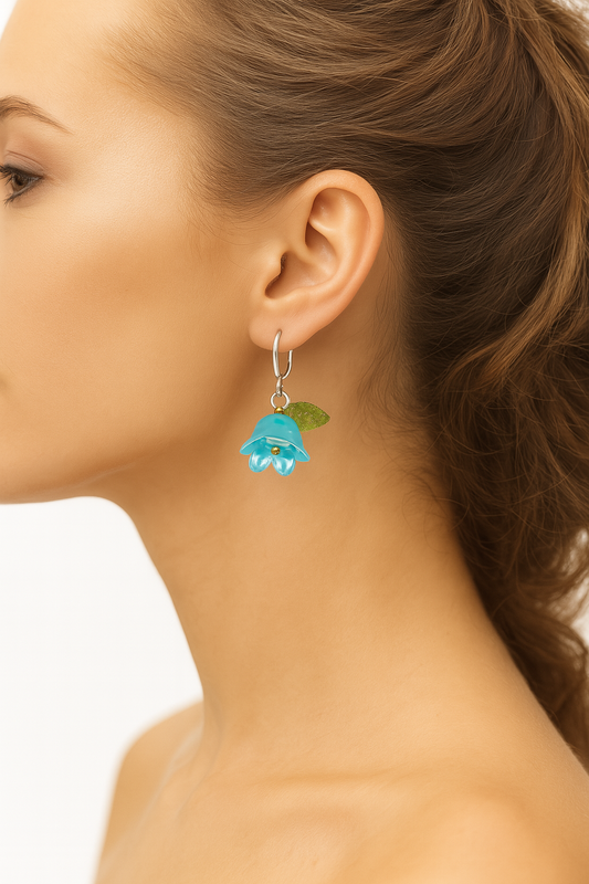 Feenlaterne Feenlicht Ohrringe blau