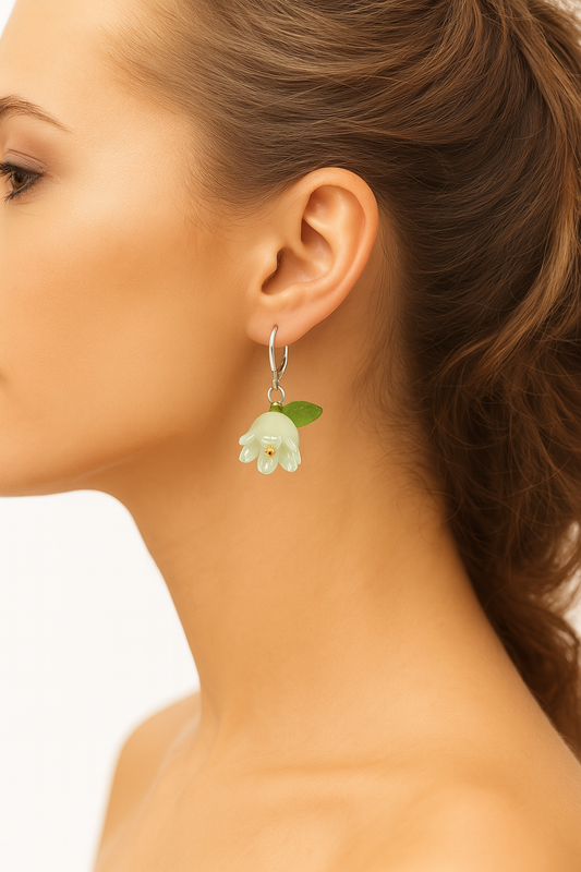 Feenlaterne Feenlicht Ohrringe grün