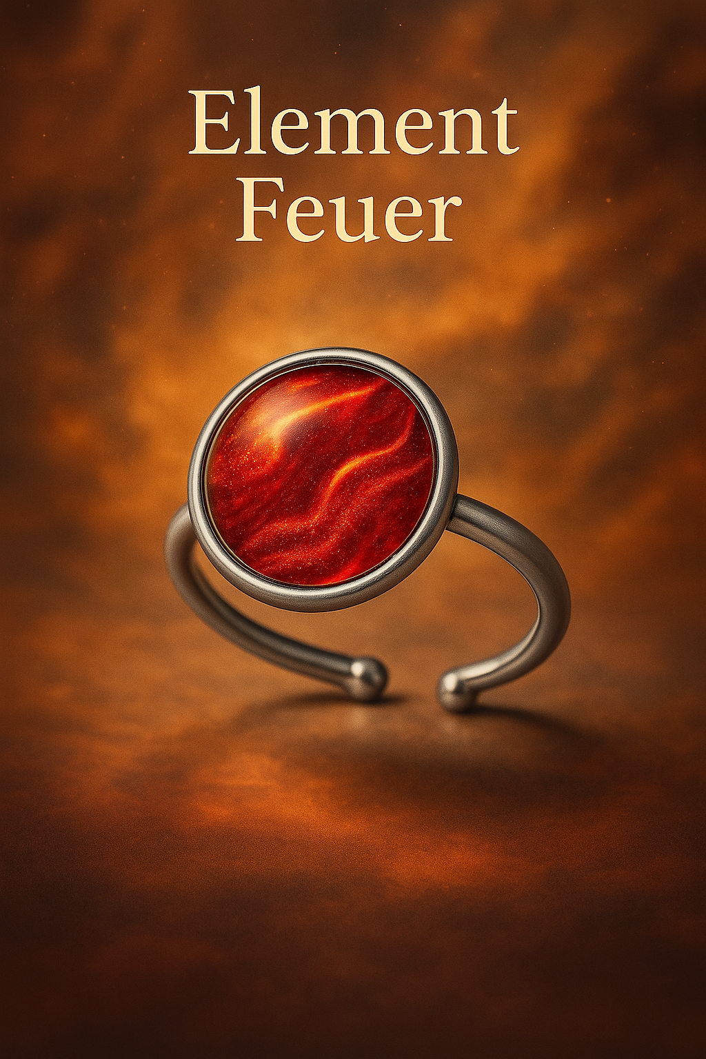 Ringe der Elemente – Silberne Element-Ringe Feuer · Wasser · Erde · Luft | Mystischer Schmuck mit Bedeutung | Energie & Naturverbundenheit