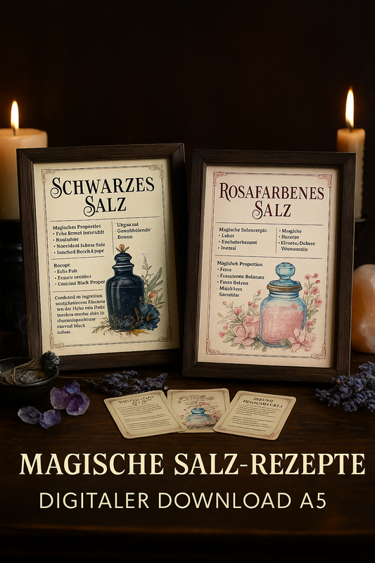 Magische Salz Poster Set Digital Download | 10 Rituale Rezepte | Witchcraft Printable Hexen Altar Esoterik Spiritualität