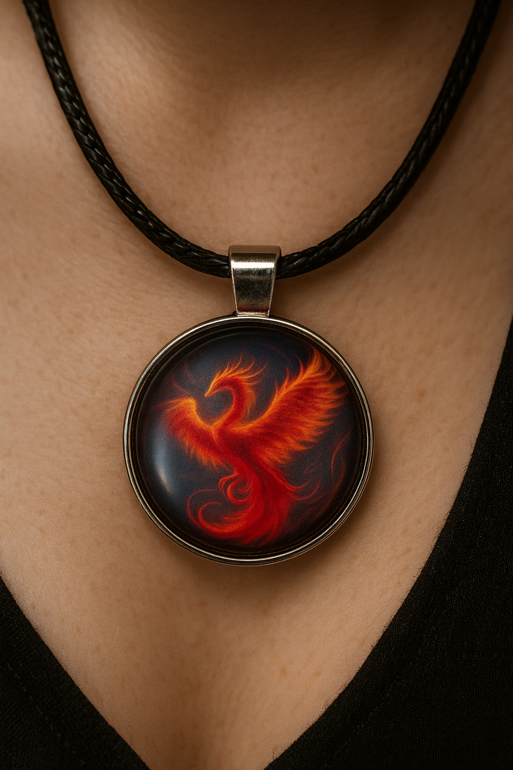 🌟 Mystische Anhänger Halsketten – Phönix, Drache, Fee, Einhorn, Katze & Feenmotiv 🌙