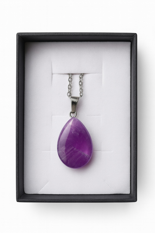 Amethyst Tropfen Anhänger