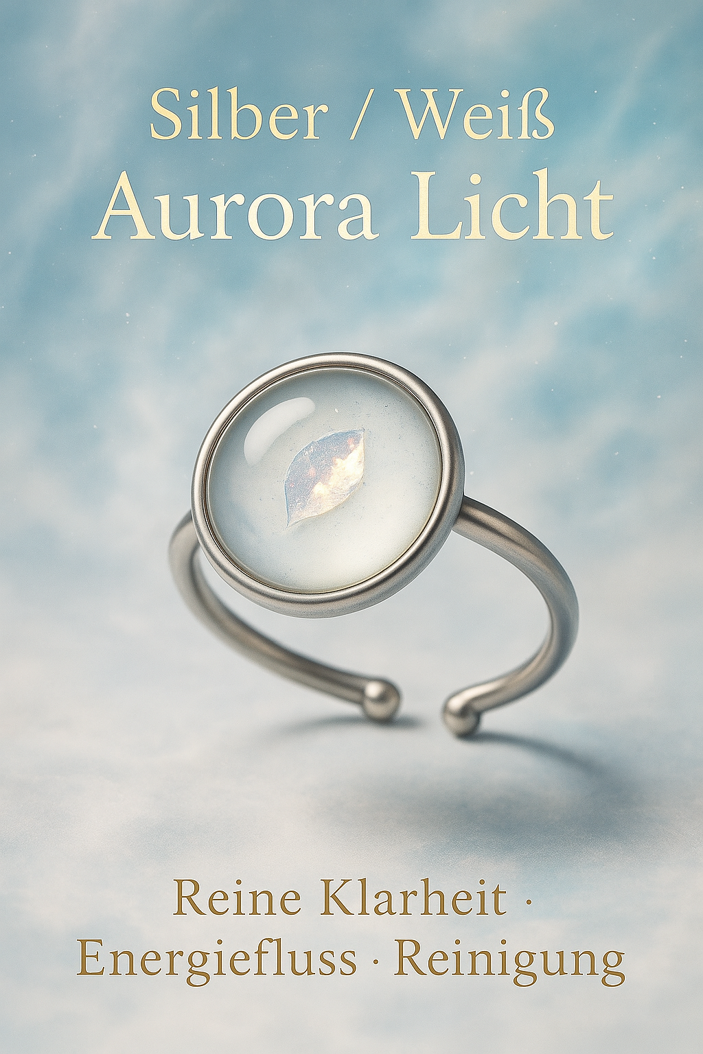 Aura Sphären Ringe · Silber Edition
Mystischer Energieschmuck mit Bedeutung – Handgefertigte Ringe aus Silberoptik mit Aurora-Licht, Herz-Aurora & Sonnen-Aurora